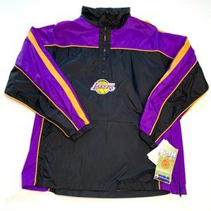 Vintage Dead Stock Lakers Windbreaker Pull Over M